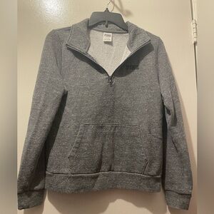 PINK Victoria's Secret Charcoal Zip-Up Women’s Sweater